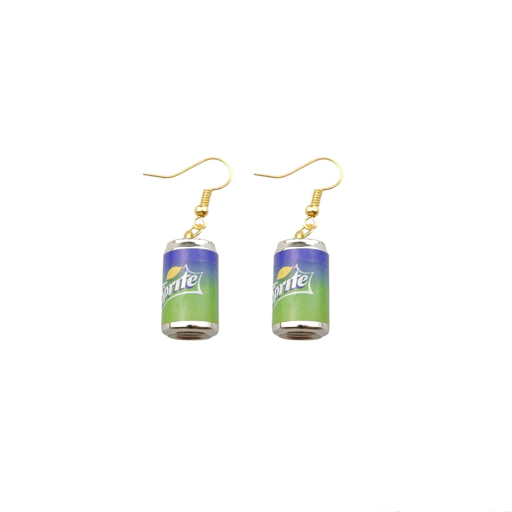 Cute Children Drink Drop Earrings Handmade Jewelry
