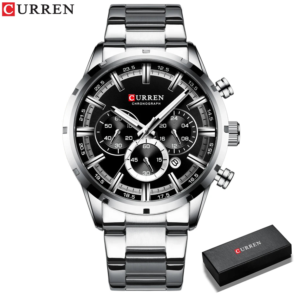 Luxury Wrist Watch Quartz Clock Waterproof