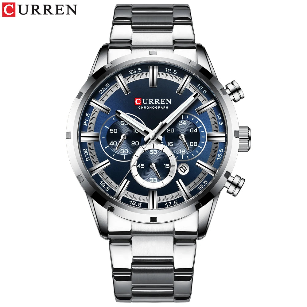Luxury Wrist Watch Quartz Clock Waterproof