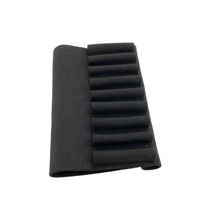 Tactical Butt Stock 9 Rounds Shells Holder Cartridges Ammo Carrier Bullet Pouch for MP 512-36 Elastic Butt Stock Ammo Pouch