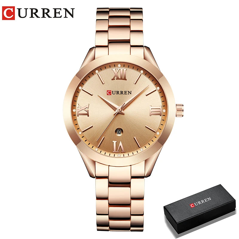 Gold Women Bracelet Watches Creative Stainless steel