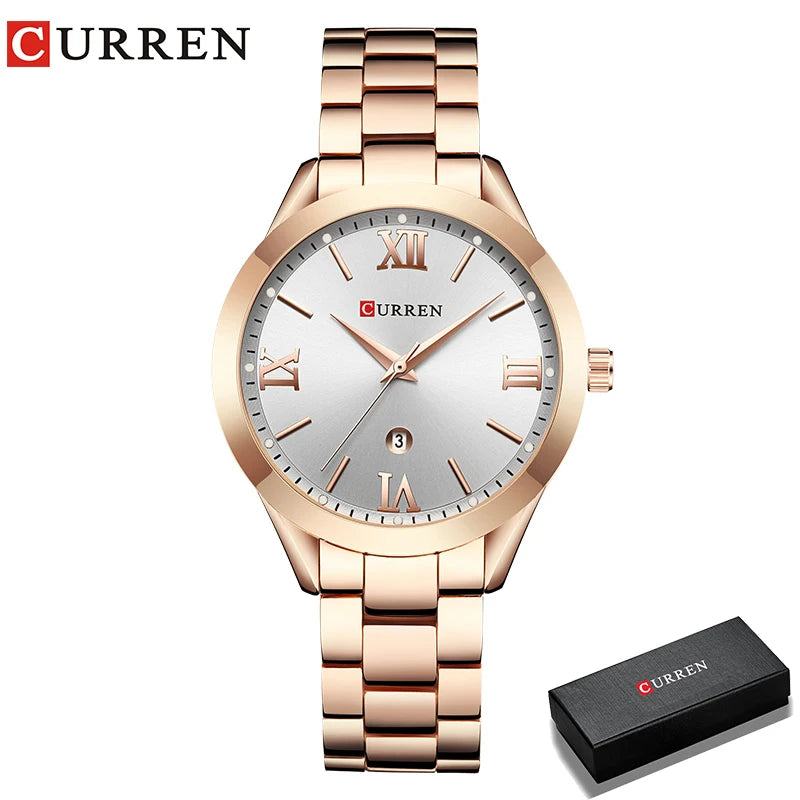 Gold Women Bracelet Watches Creative Stainless steel