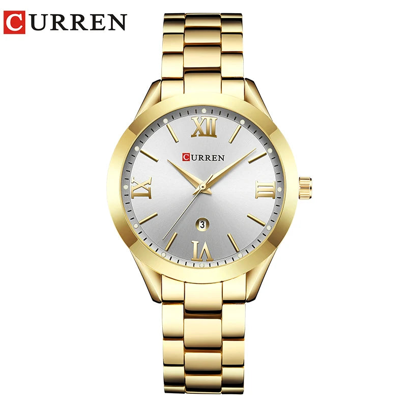 Gold Women Bracelet Watches Creative Stainless steel