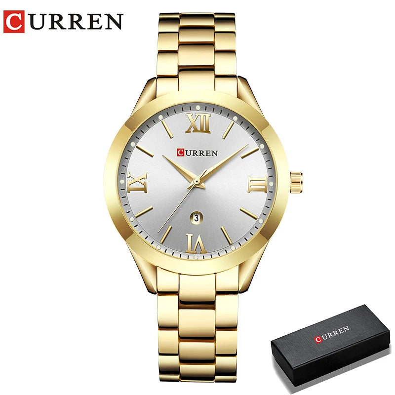 Gold Women Bracelet Watches Creative Stainless steel