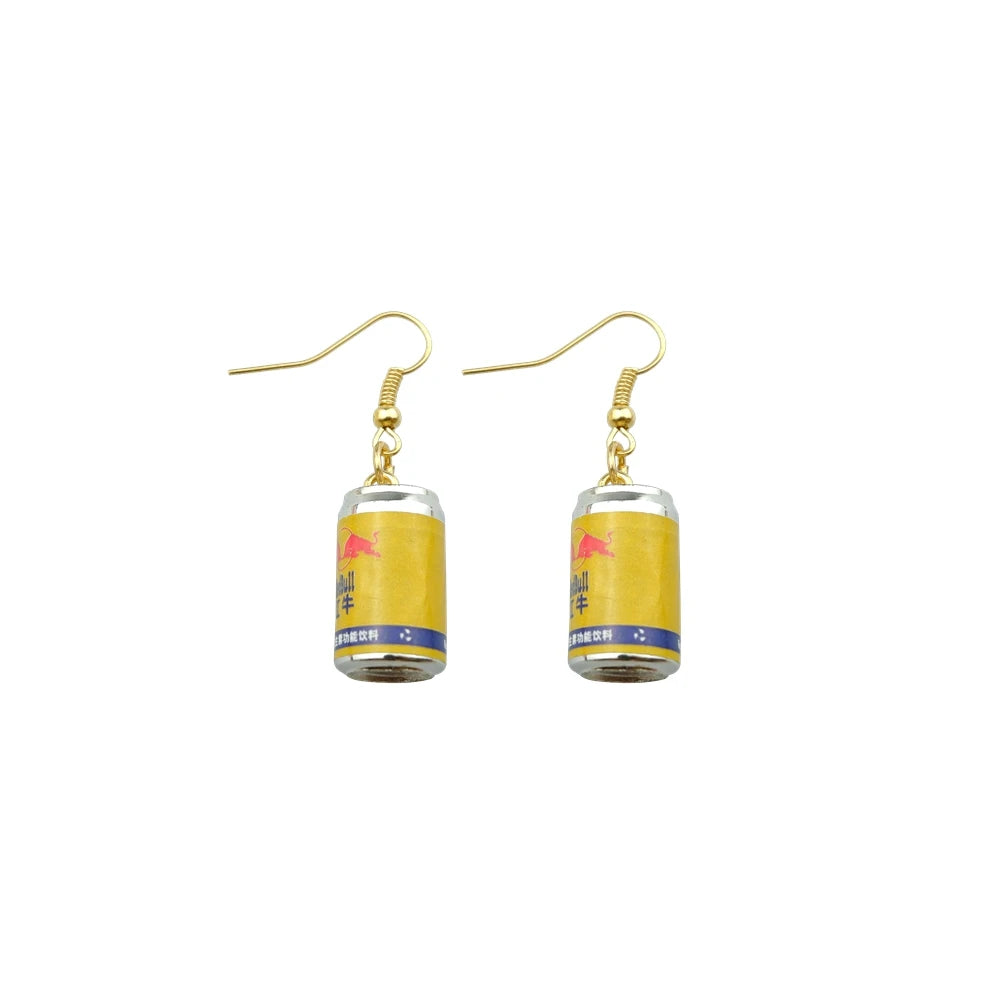 Cute Children Drink Drop Earrings Handmade Jewelry