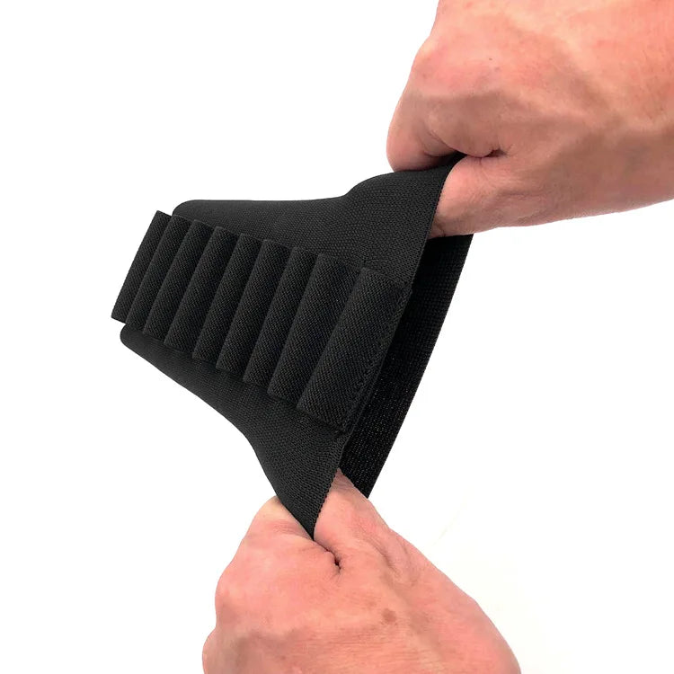 Tactical Butt Stock 9 Rounds Shells Holder Cartridges Ammo Carrier Bullet Pouch for MP 512-36 Elastic Butt Stock Ammo Pouch