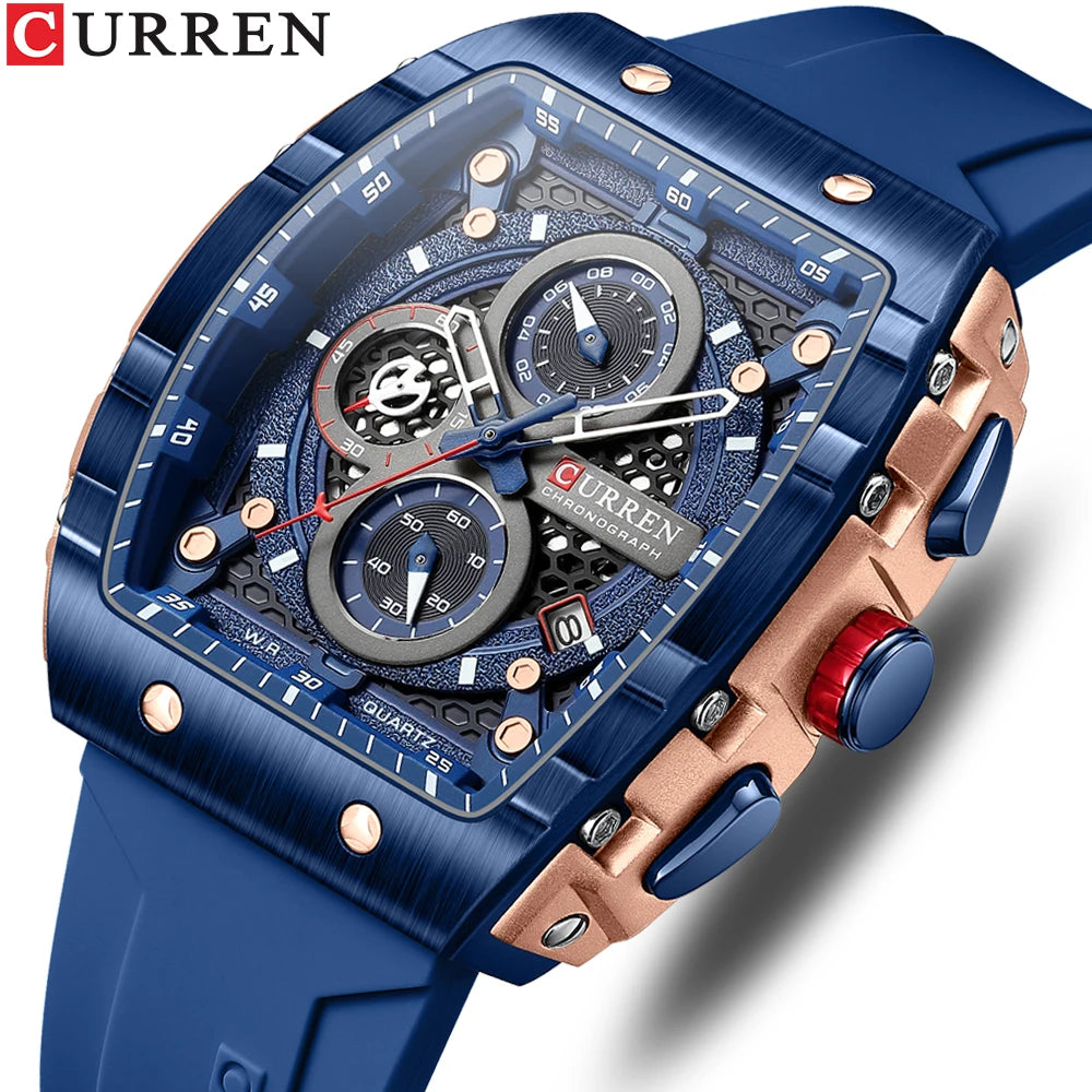 Sport Quartz Wristwatches with Luminous Hands