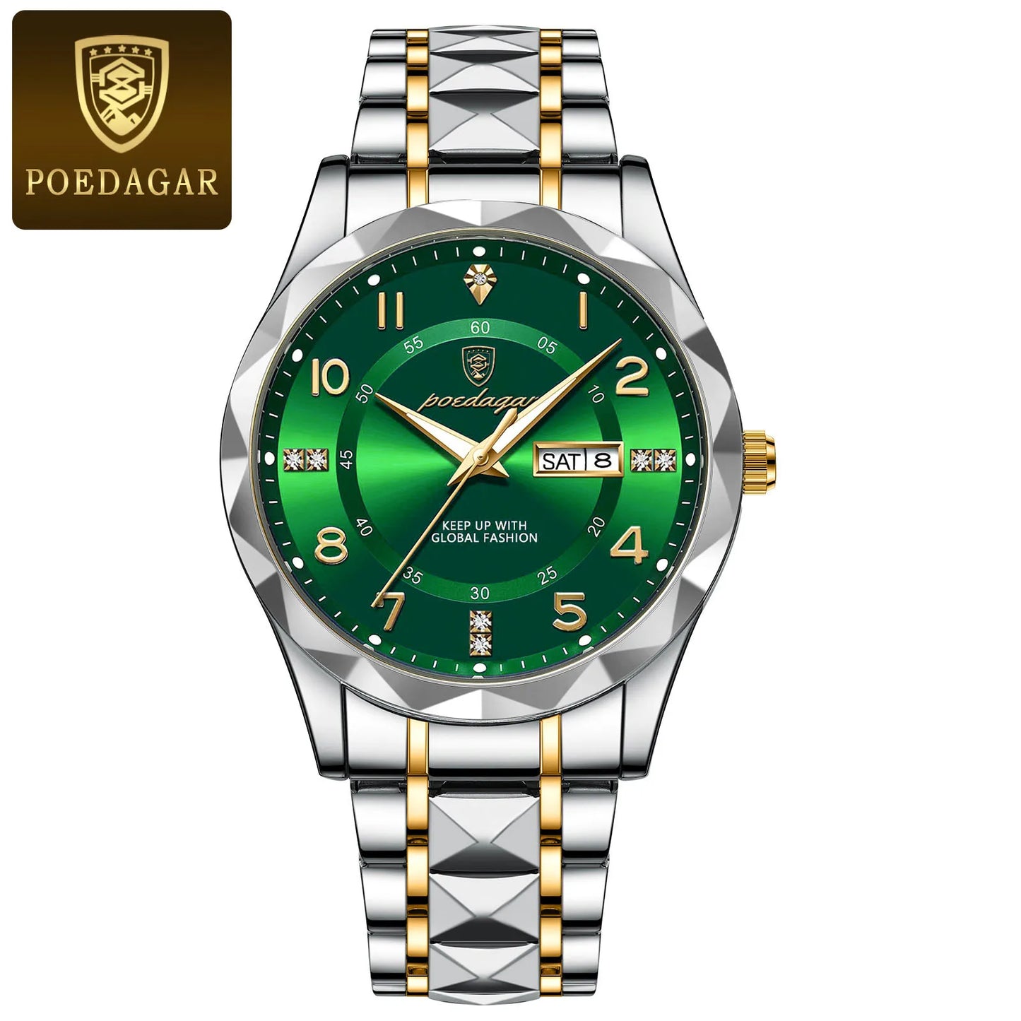 Men Quartz Waterproof Wristwatch Stainless Steel