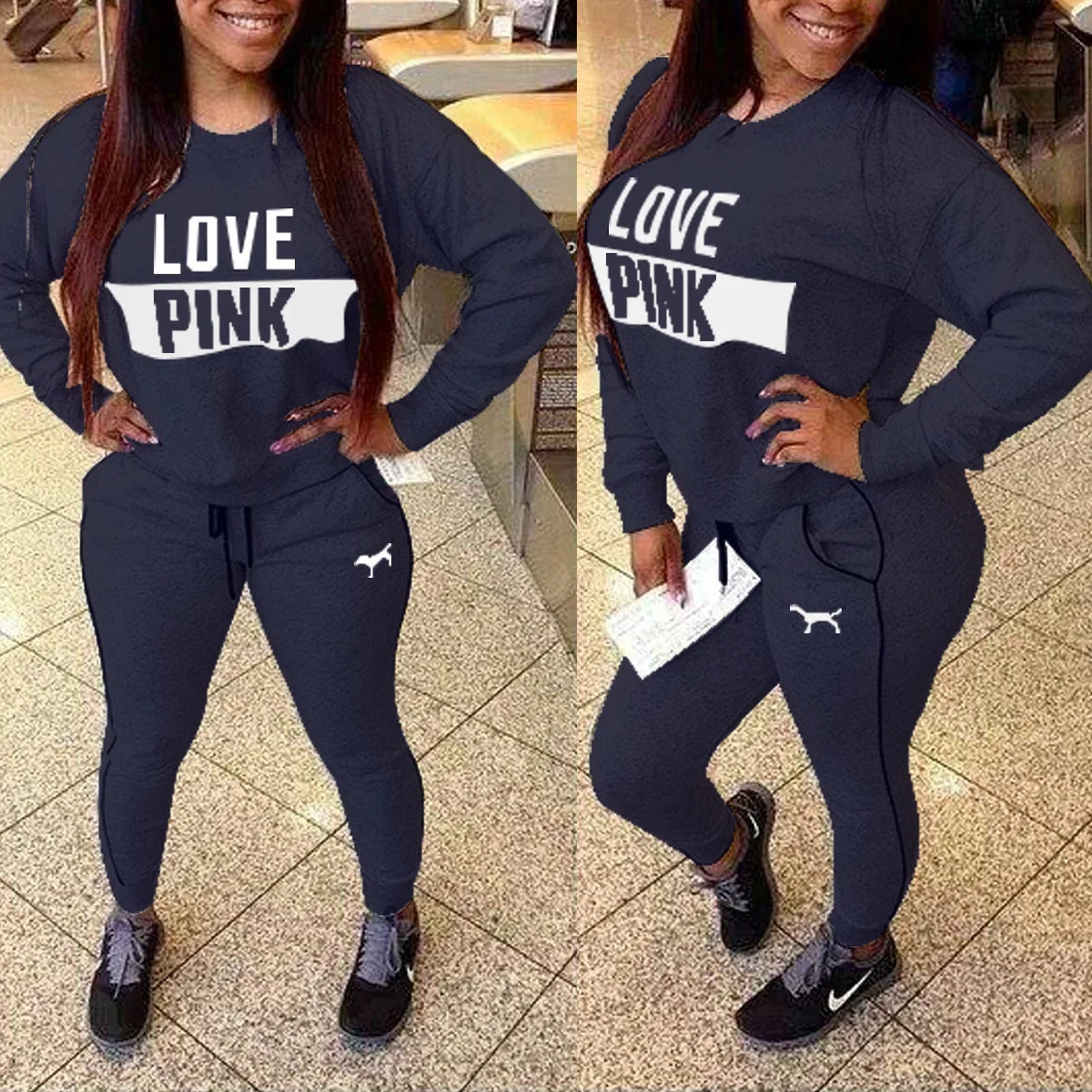 Sweatshirts Women Sportswear Printed Letter Spring Tracksuits