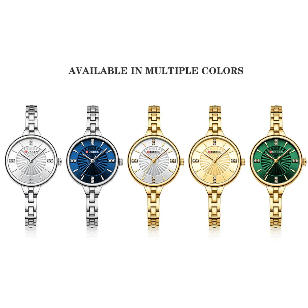Quartz Watch Elegant Waterproof Stainless Steel Wristwatch