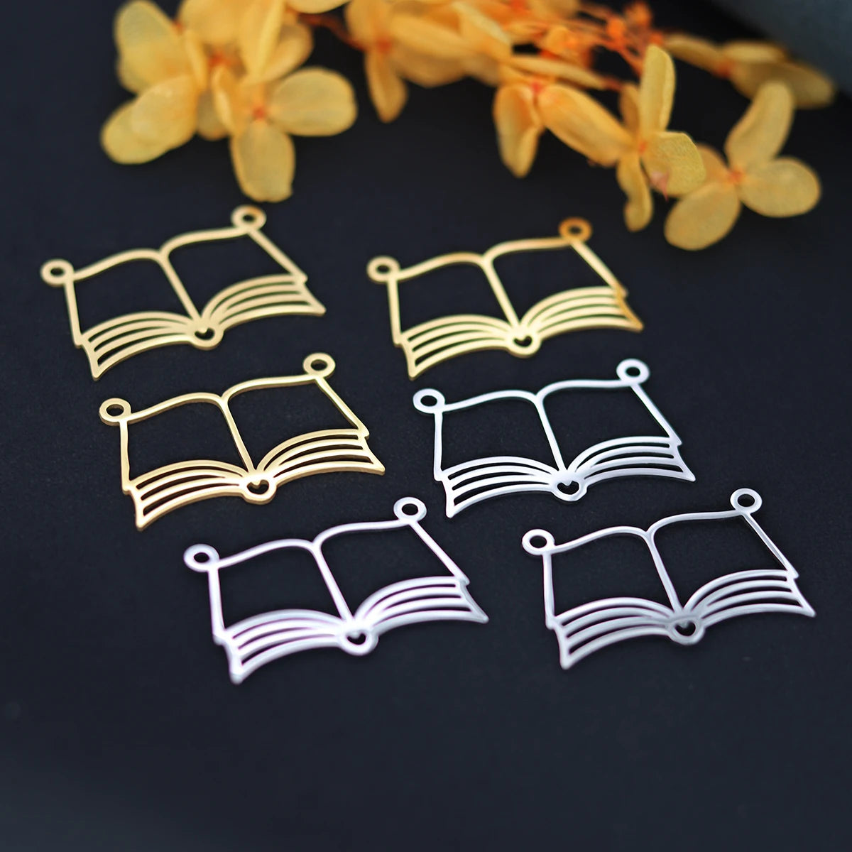 Reading Lover Books Charms Bookworm Student Pendants