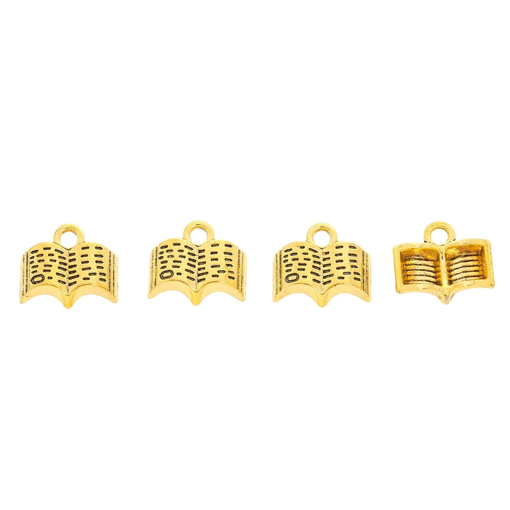 40 pieces (book) vintage zinc alloy charm metal pendant