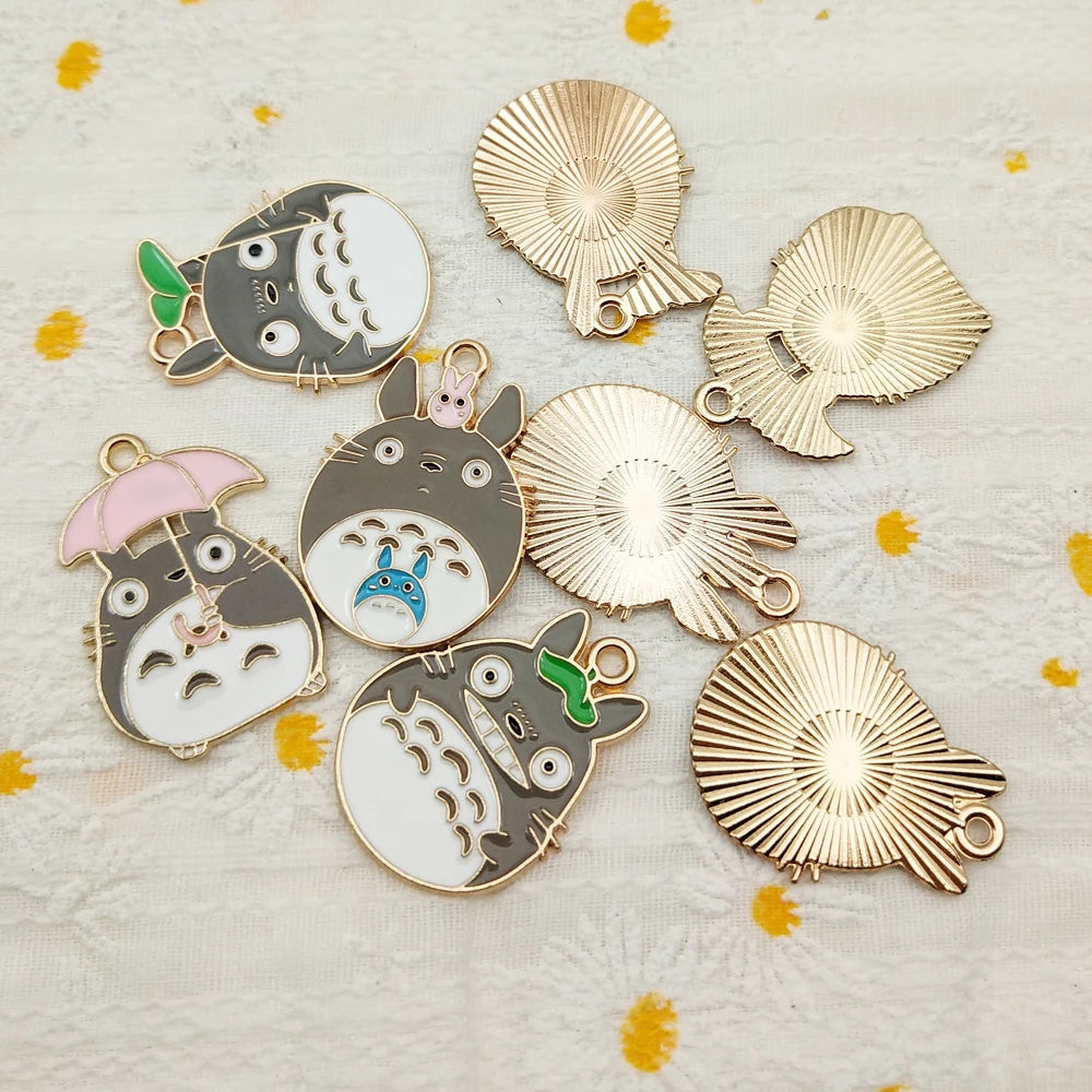 Jewelry Making Enamel Pendant Gold Plated