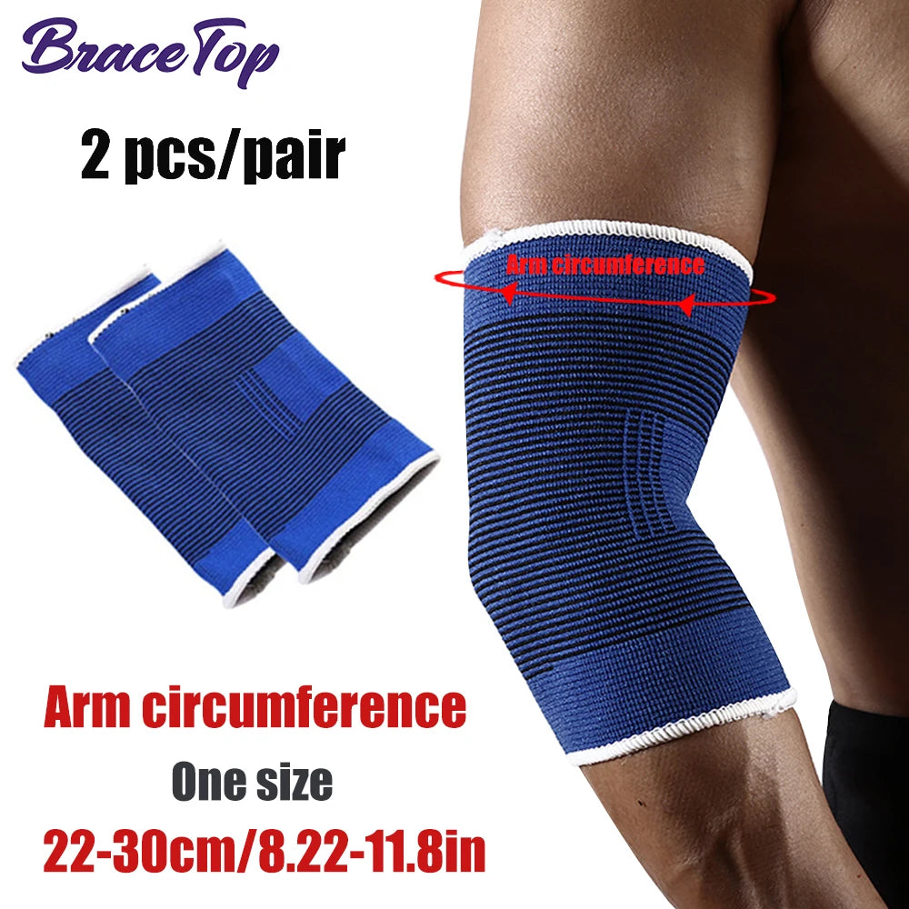 BraceTop 1 Pair Professional Elastic Knitted Ankle Support Band Ankle Brace for Ankle Sprain Sports Protects Shoes Ankle Therapy