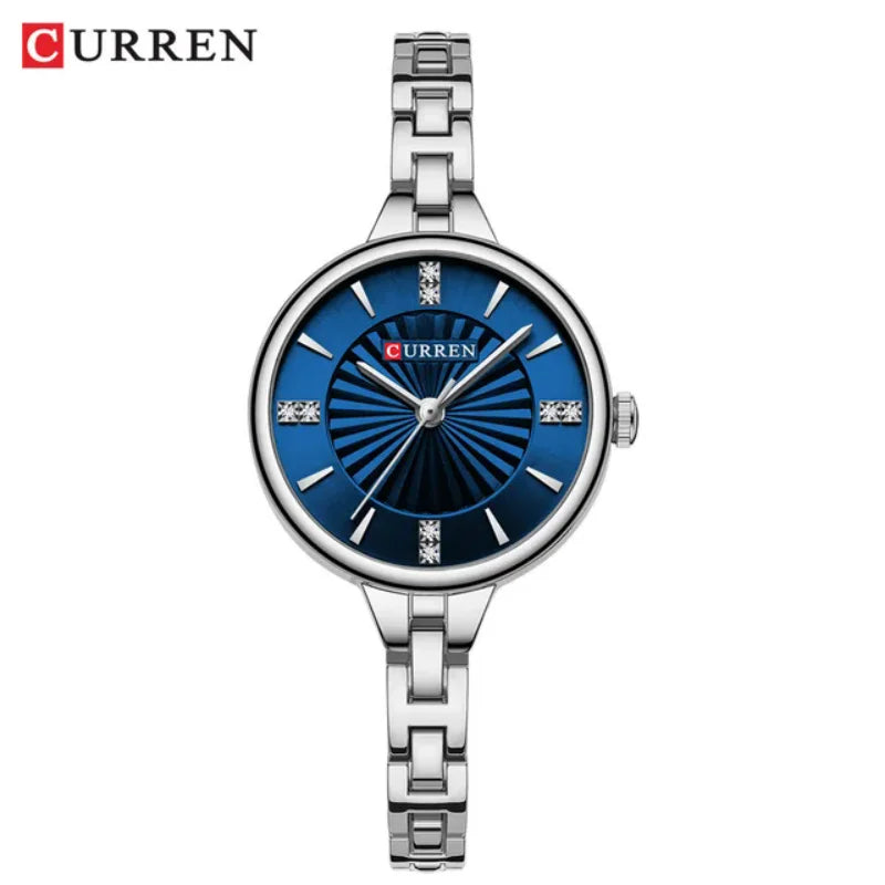 Quartz Watch Elegant Waterproof Stainless Steel Wristwatch