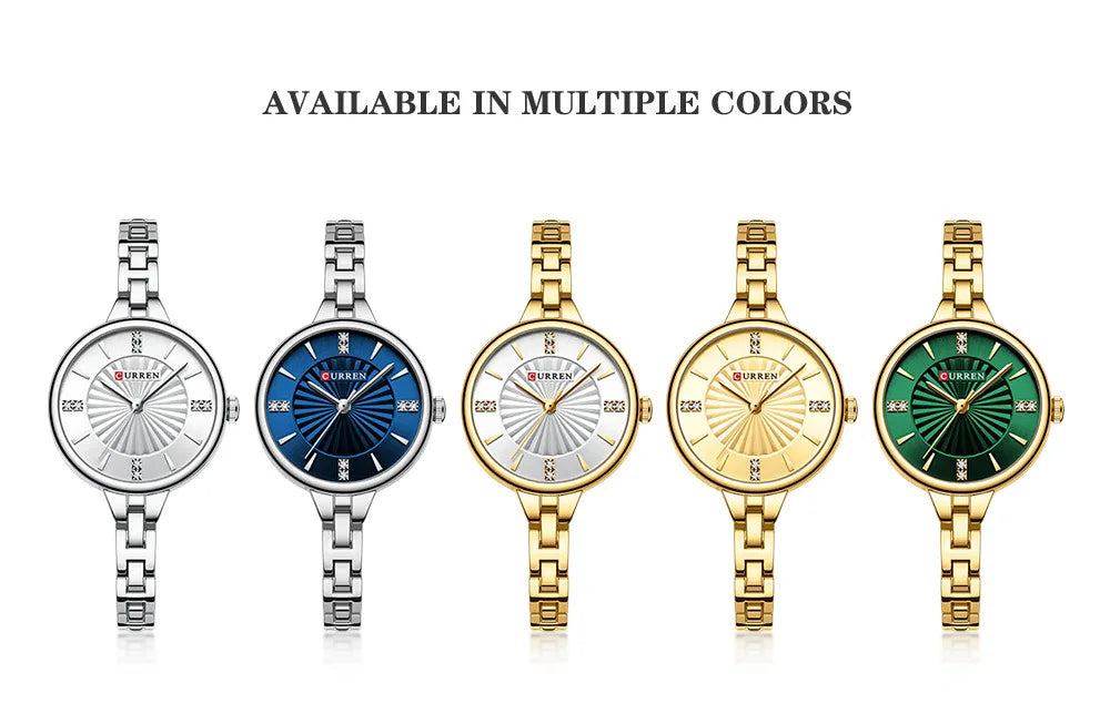 Quartz Watch Elegant Waterproof Stainless Steel Wristwatch