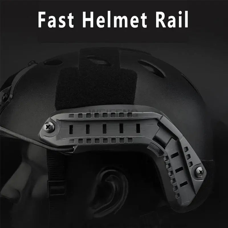 Tactical Helmet Guide Rail Goggle Swivel Clips Set Military Fast Helmet Adapter NVG Rotating Clamp Device Adapter Gear