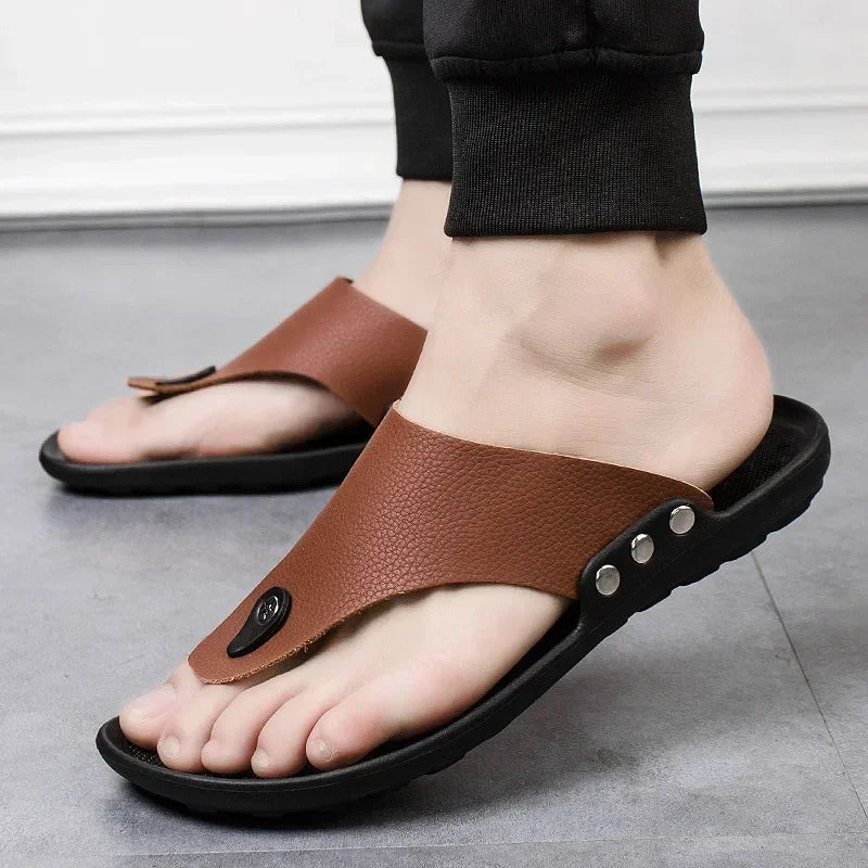 MAEDEF Fashion New 2024 Man Shoes High Quality Anti-slip Beach Sandal Summer Lightweight Breathable Soft Comfortable Casual Shoe