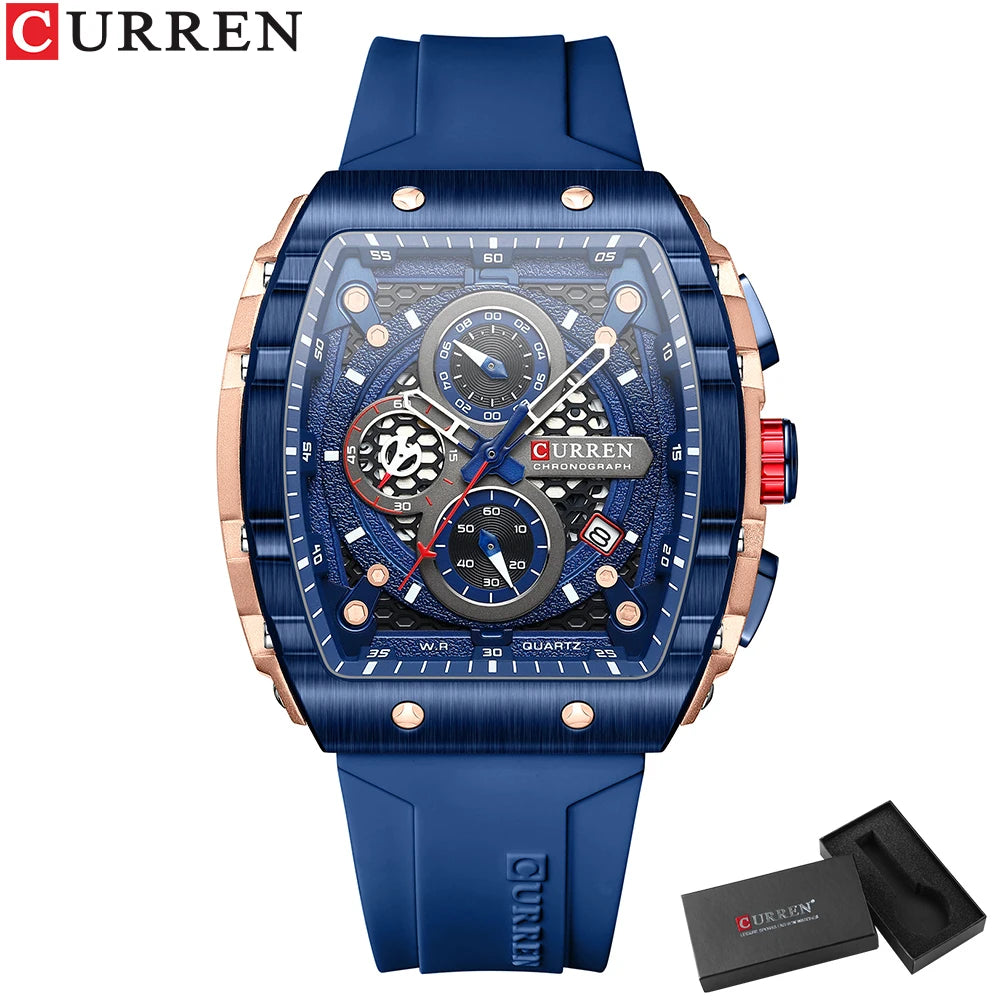 Sport Quartz Wristwatches with Luminous Hands