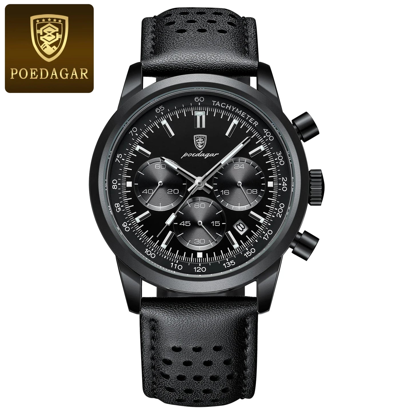 Waterproof Leather Sport wristwatch