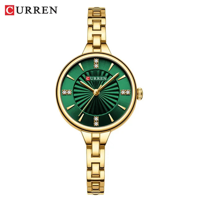 Quartz Watch Elegant Waterproof Stainless Steel Wristwatch