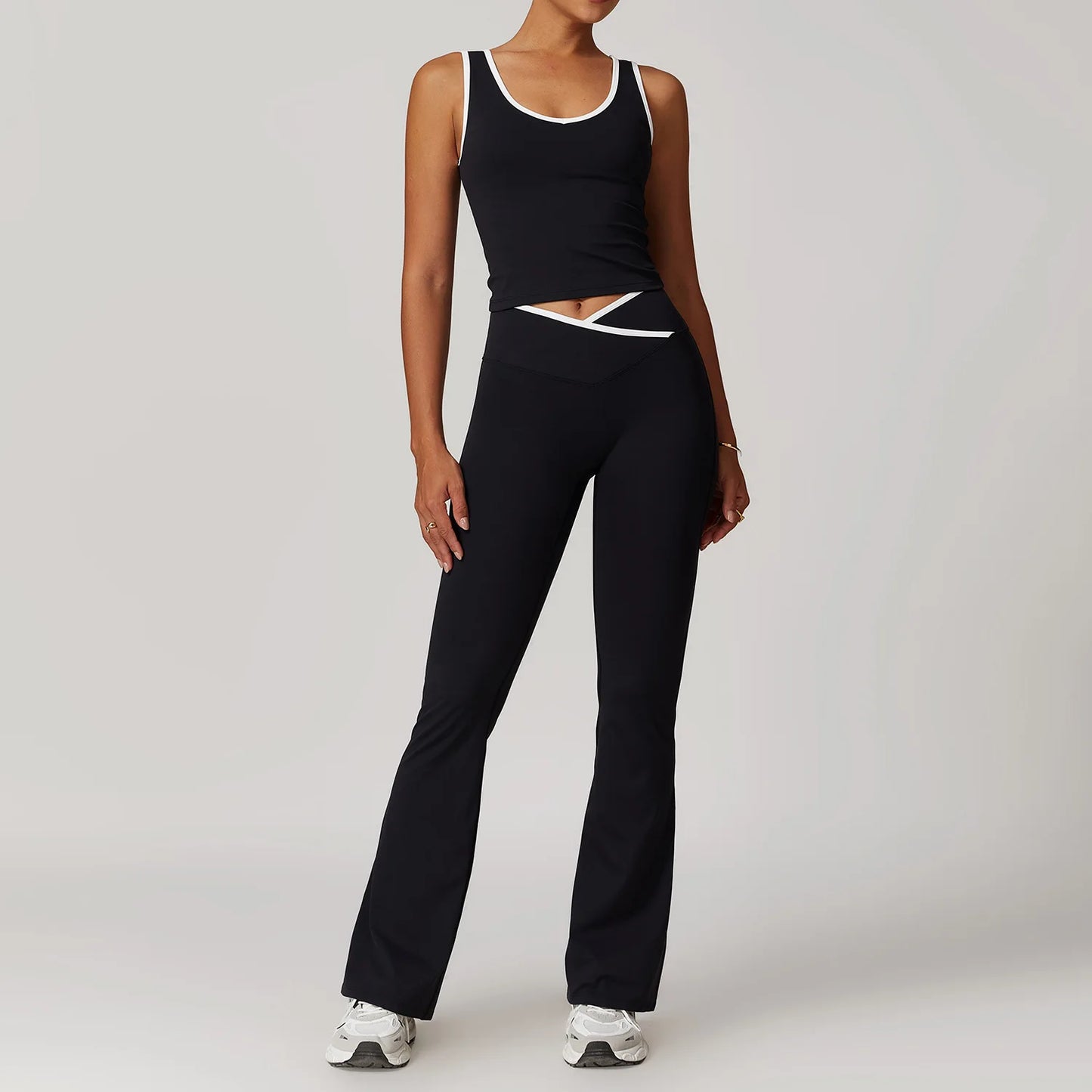 Yoga Set Women Tracksuit Nude Feeling Workout Sets
