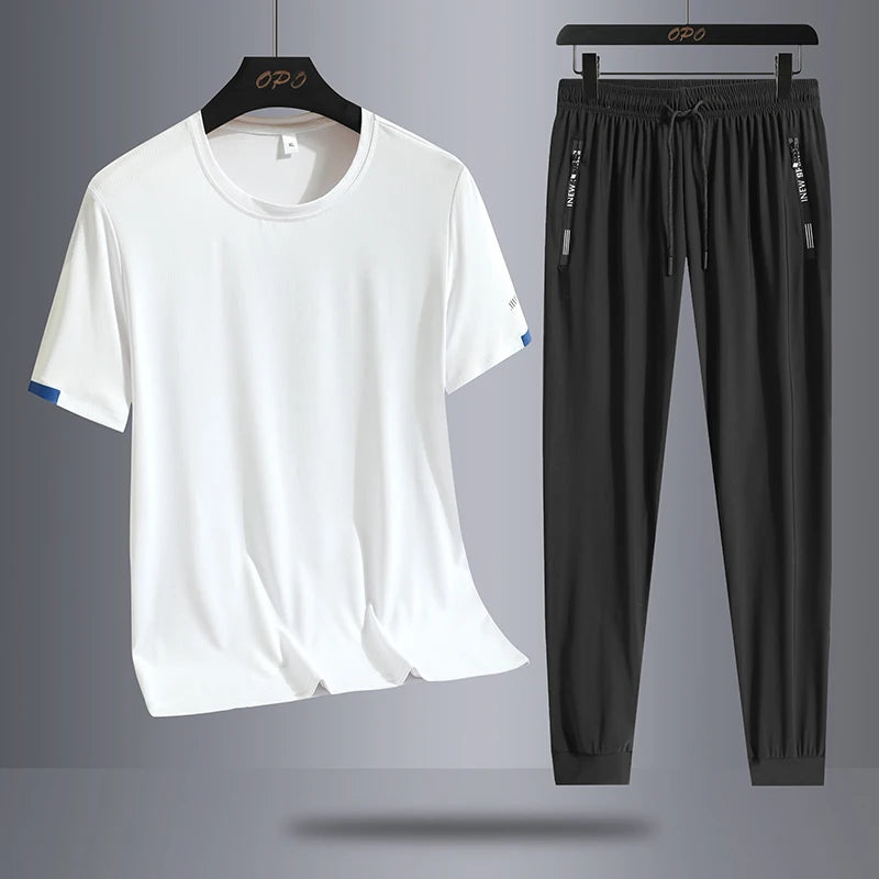 Ice Silk Quick Drying Breathable two piece set