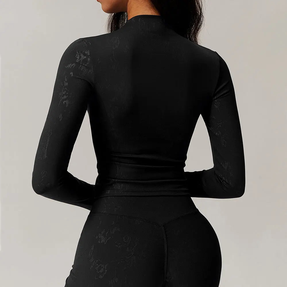 Women Yoga T-shirts Printed Sports Top Long sleeve