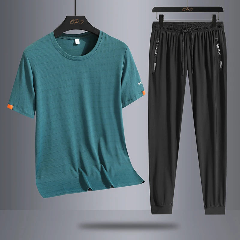 Ice Silk Quick Drying Breathable two piece set