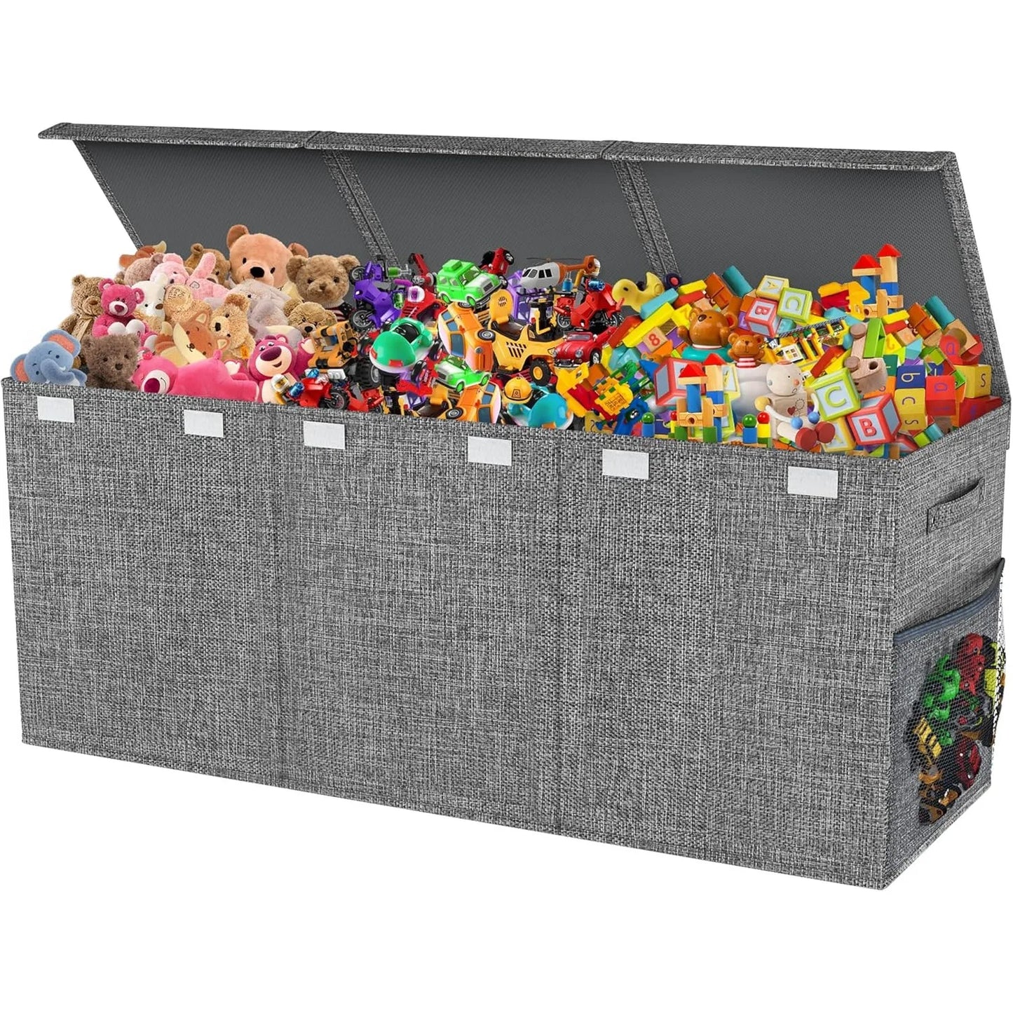 Extra Large Toy Box, Collapsible Sturdy Kids Toy Chest, 41"x14"x16"Toy Storage Organizer Toddler Storage Bins with Lids