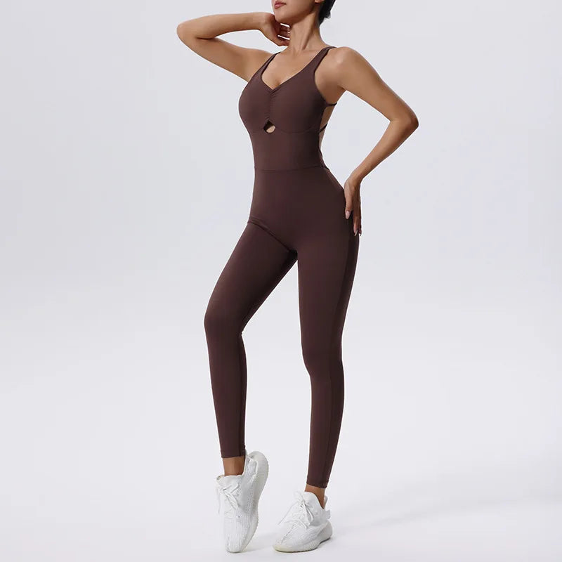 Jumpsuit Gym Set Women Training Yoga Suit Sportswear Women Clothes Sports Jumpsuit Fitness Rompers Stretch Workout Bodysuits