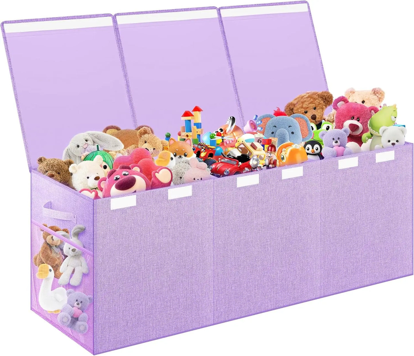 Extra Large Toy Box, Collapsible Sturdy Kids Toy Chest, 41"x14"x16"Toy Storage Organizer Toddler Storage Bins with Lids