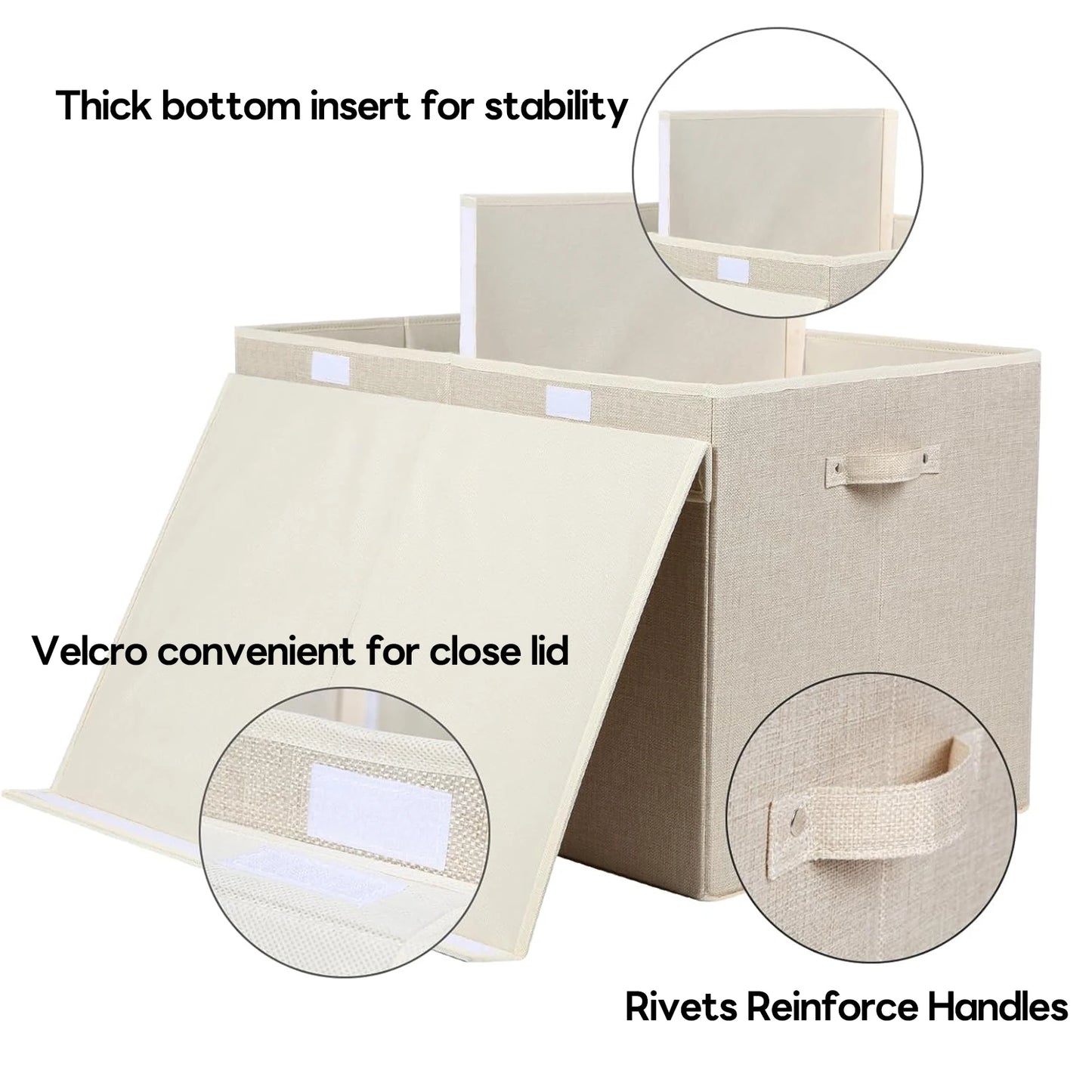 Toy Chest with Lids,Large Foldable Toy Storage Organizer with Handles,Storage for Nursery Room,Playroom,Living Room
