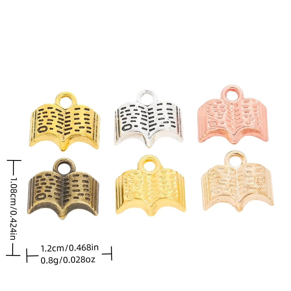 40 pieces (book) vintage zinc alloy charm metal pendant