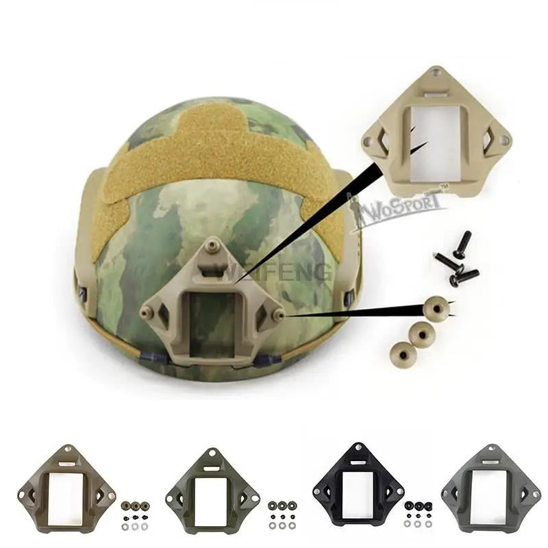 Tactical Helmet Guide Rail Goggle Swivel Clips Set Military Fast Helmet Adapter NVG Rotating Clamp Device Adapter Gear