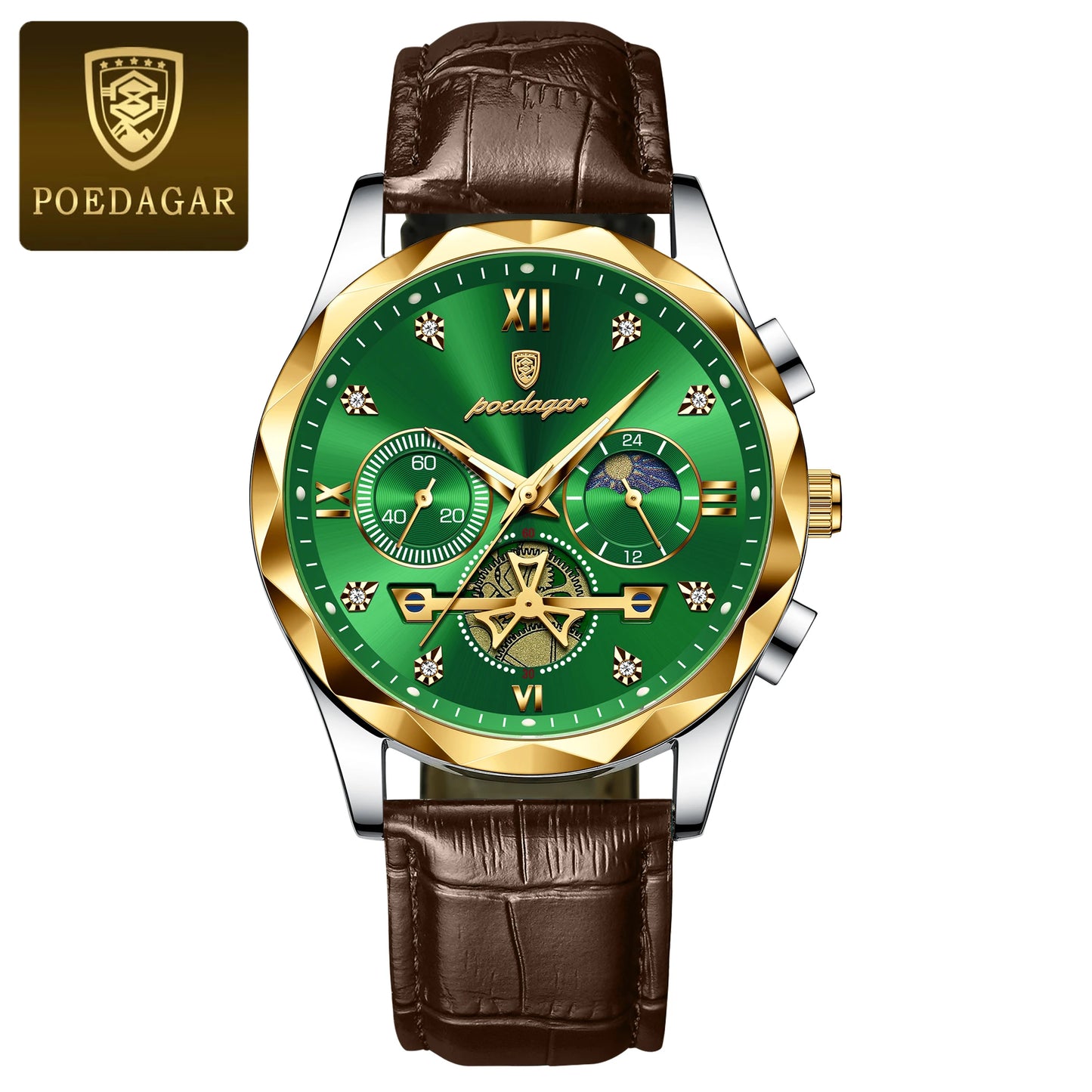 Leather Quartz Waterproof Men's Watches