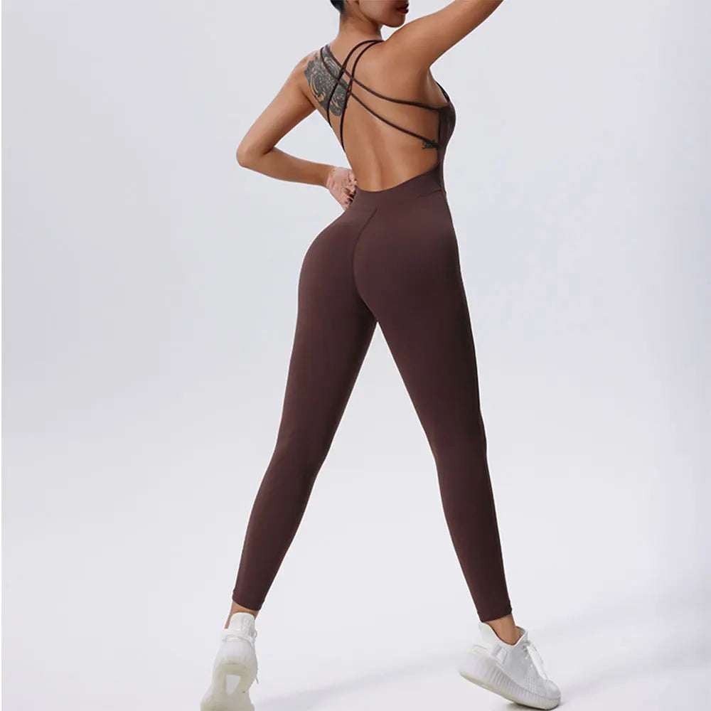 Jumpsuit Gym Set Women Training Yoga Suit Sportswear Women Clothes Sports Jumpsuit Fitness Rompers Stretch Workout Bodysuits