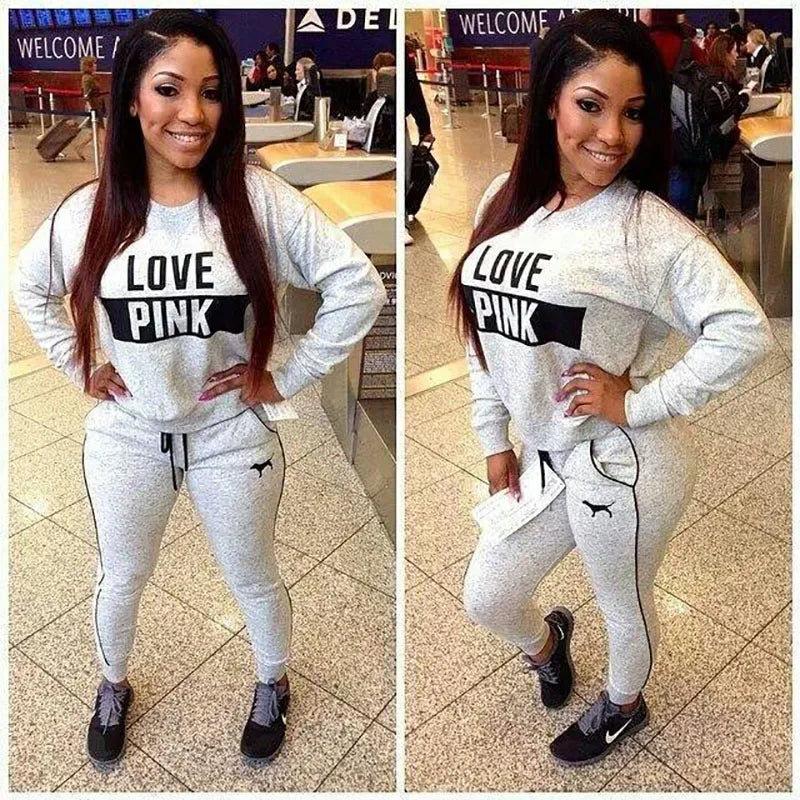 Sweatshirts Women Sportswear Printed Letter Spring Tracksuits