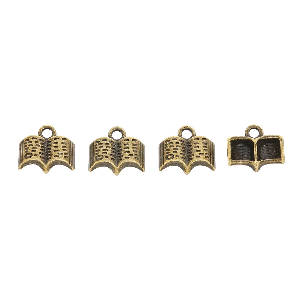 40 pieces (book) vintage zinc alloy charm metal pendant