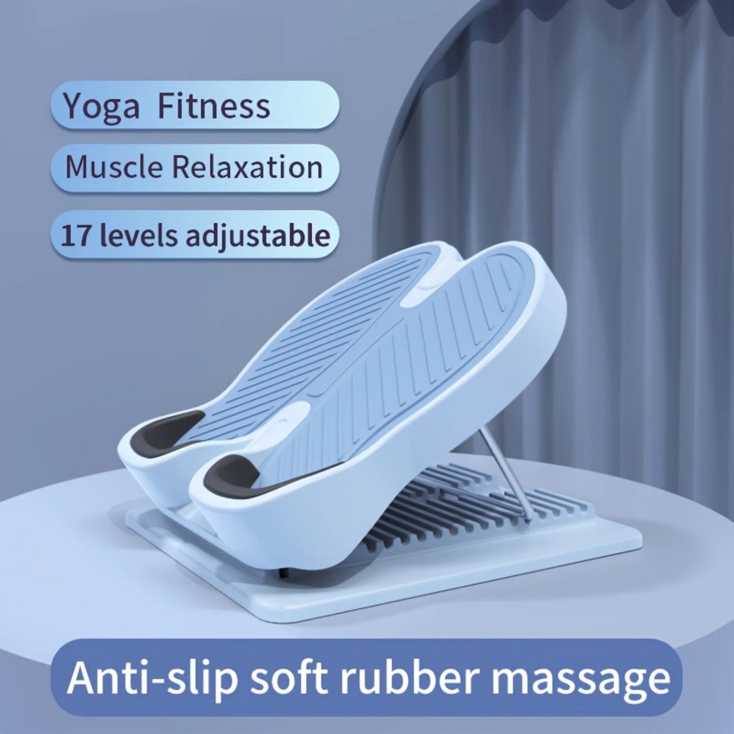 Inclined Leg Stretcher Pedal for Home Gym Fitness - Calf Stretching Device for Slimming Training