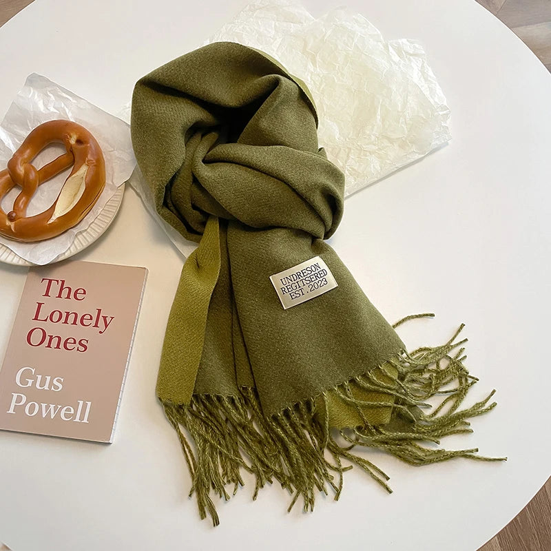 Warm polyester winter Cashmere Scarf or shawl