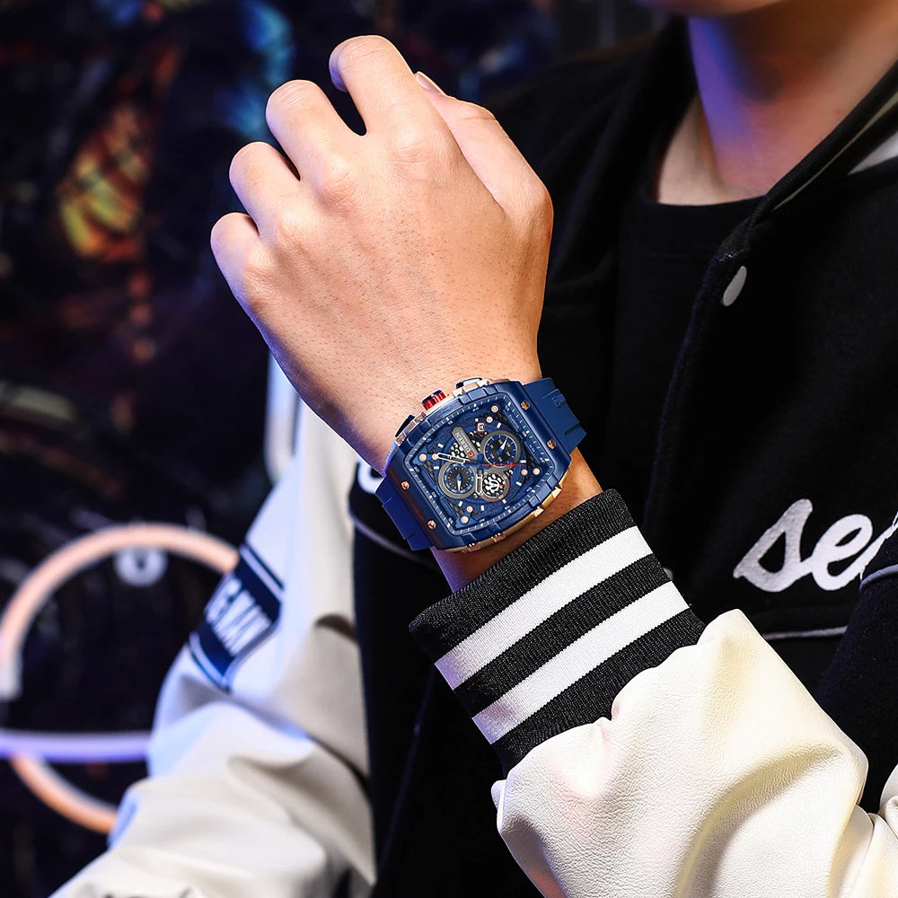Sport Quartz Wristwatches with Luminous Hands