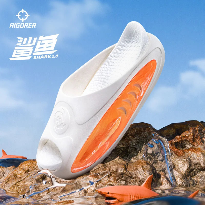 RIGORER Shark 2.0 Basketball Slippers Sports Men 2024 Summer slip Couple Sandals Women Indoor And Outdoor Slippers Z324160507