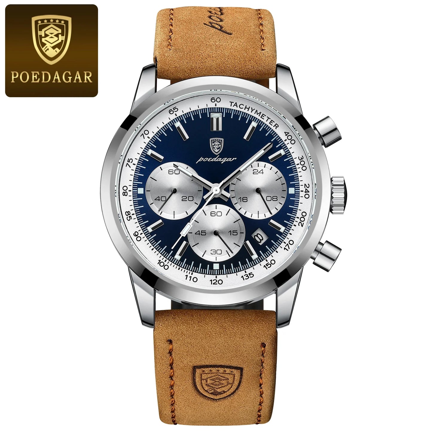 Waterproof Leather Sport wristwatch