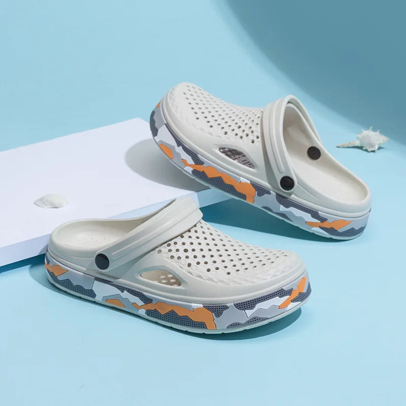 Hot Selling Brand Upgraded Camo Men's Sandals Casual Shoes EVA Light Sandals Unisex Colorful Summer Beach Shoes Zapatos Hombre
