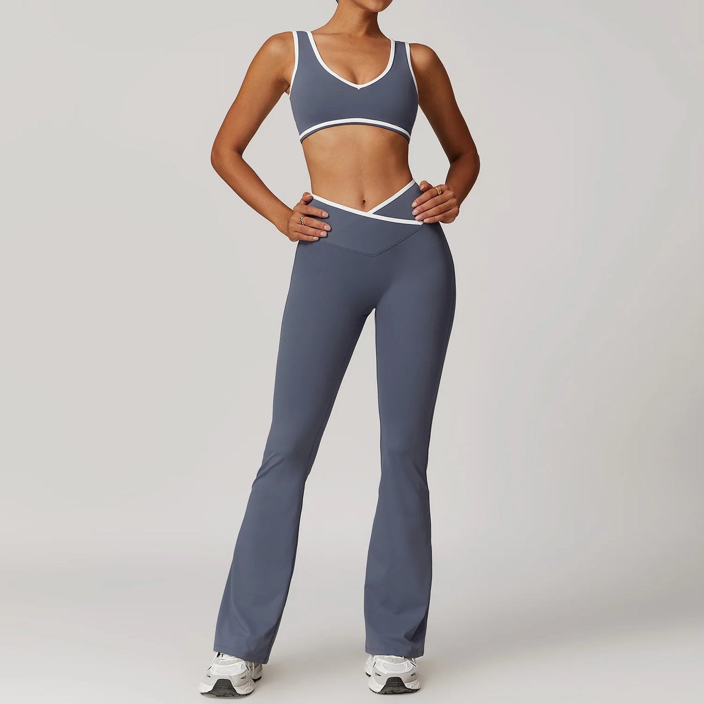 Yoga Set Women Tracksuit Nude Feeling Workout Sets