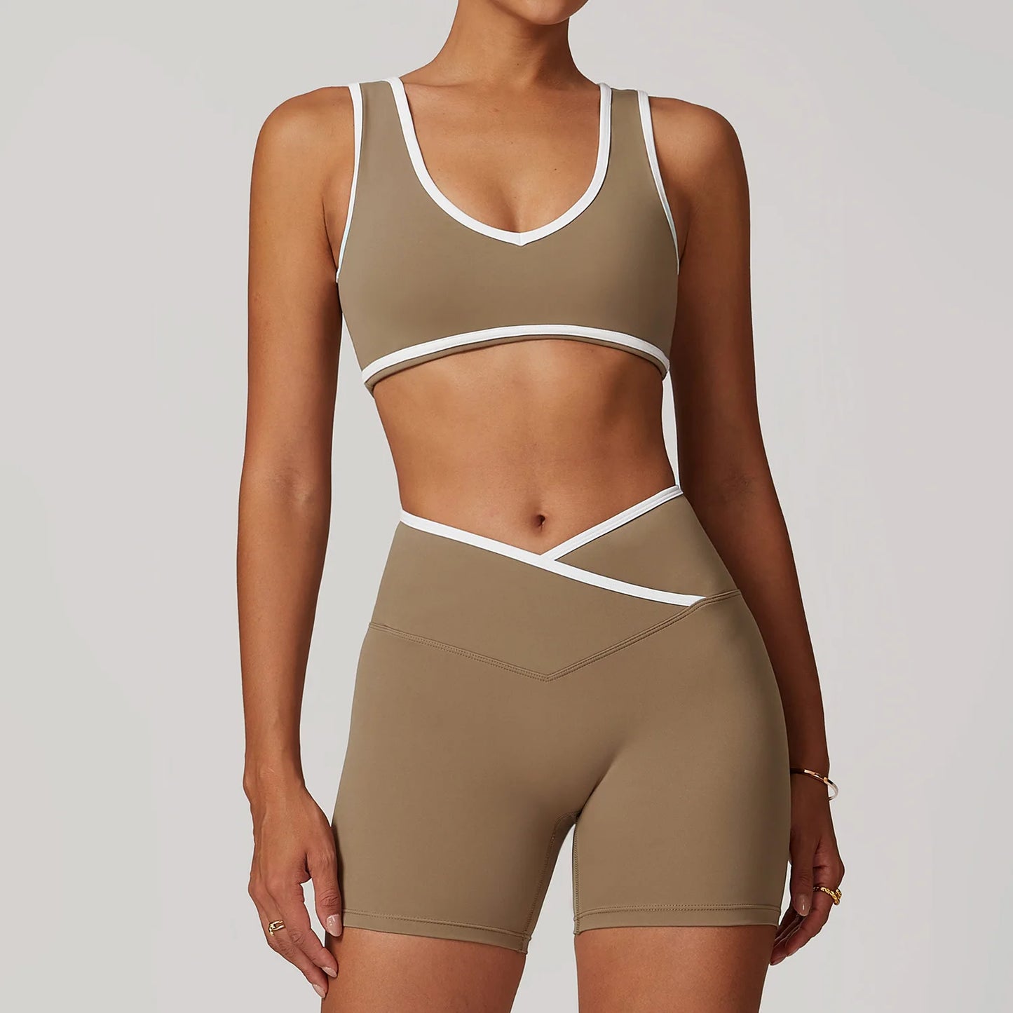 Yoga Set Women Tracksuit Nude Feeling Workout Sets