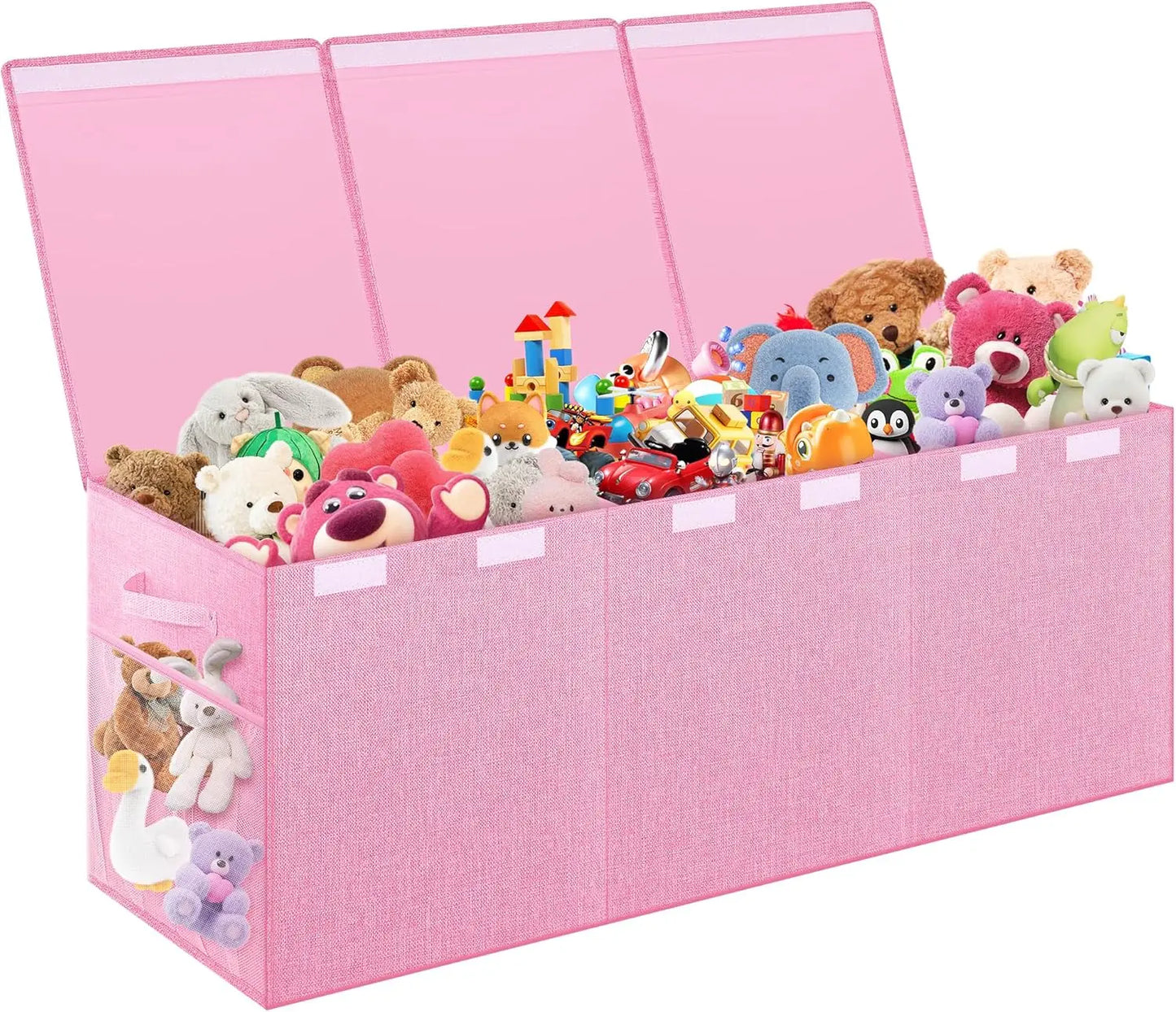 Extra Large Toy Box, Collapsible Sturdy Kids Toy Chest, 41"x14"x16"Toy Storage Organizer Toddler Storage Bins with Lids