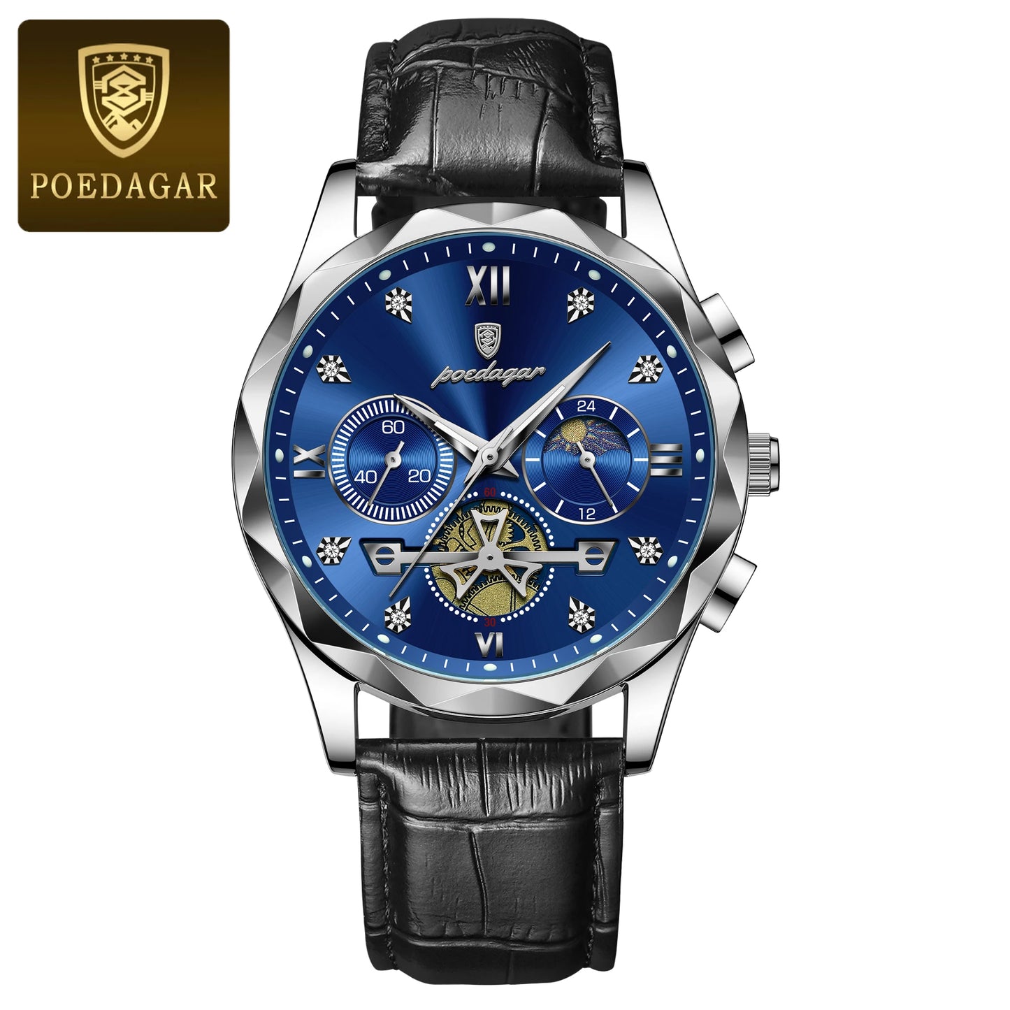 Leather Quartz Waterproof Men's Watches