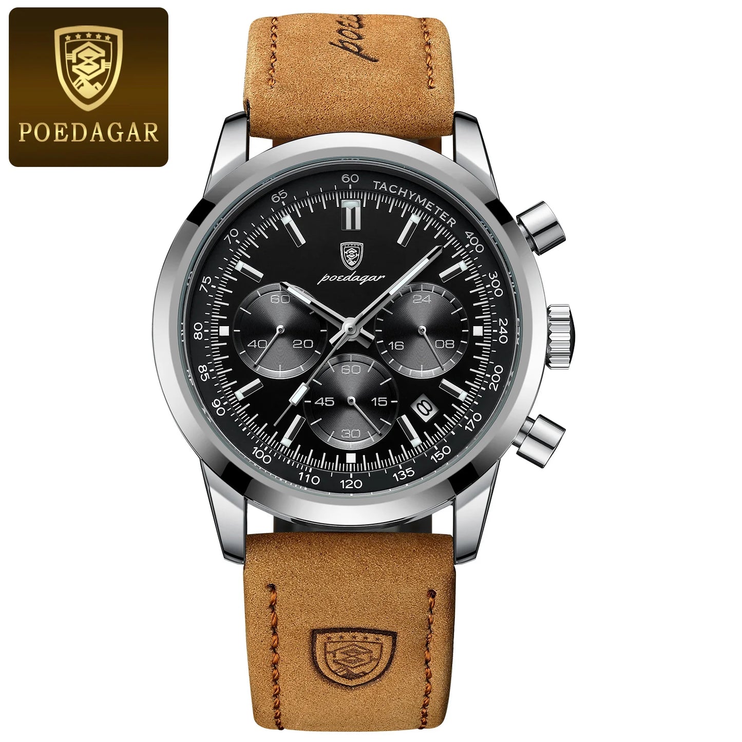 Waterproof Leather Sport wristwatch